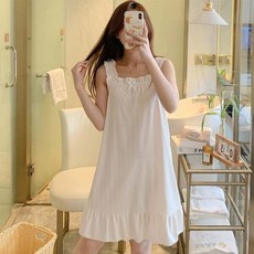 여름 편한 시어서커 파자마 민소매 리본 원피스 잠옷 여름 편한 시어서커 파자마 민소매 리본 원피스 잠옷 잠옷 원피스잠옷 원피스 이지웨어 파자마 홈웨어 여름잠옷 시어서커잠옷