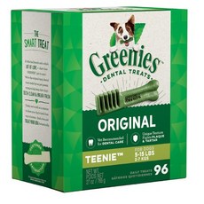 Greenies 健綠 狗潔牙骨 96入 迷你食樂原味, 1個, 【2-7kg】96支