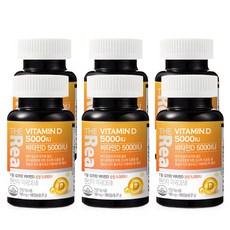 더리얼 비타민D 5000IU [150mg x 180캡슐] x 6박스, 180정, 6개