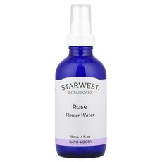 Starwest Botanicals 장미 꽃수 118ml(4fl oz) Botanicals (스타웨스트 보태니컬스), Starwest Botanicals, 장미 꽃수, 11, 118ml