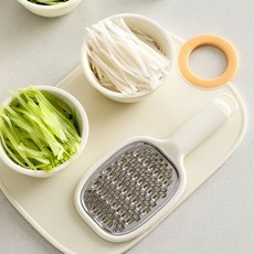 雙面不鏽鋼刨絲器，適用於黃瓜絲、胡蘿蔔絲、馬鈴薯絲, 1個, 【護手款】雙面刨絲器,加大切面/切絲更快