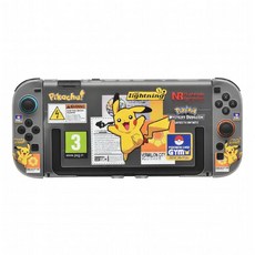 닌텐도 스위치2 케이스 포코피아 피카츄꼬리 실리콘 반투명 소프트 쉘 조이스틱캡, 케이스 단품