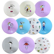 미니거울 예쁜 캐릭터 원형손거울 미니손거울 랜덤발송 사은품 판촉용품, 1개, 혼합색상