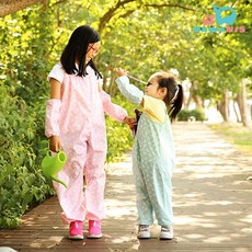유아 멜빵 놀이복방수-퍼피 3종, 핑크퍼피M(3~5세), 1개
