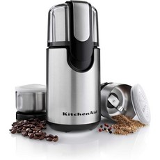 키친에이드 KitchenAid BCG111OB 블레이드 커피 그라인더 4온스 오닉스 블랙, Onyx Black, 4 oz, Grinder and Spice