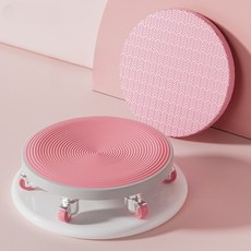 더아웃 이동식 앉은뱅이 의자 다용도 무소음, 노멀핑크퍼플, 1개