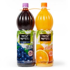 미닛메이드 오렌지 1.5L + 포도 1.5L, 2개, 3L