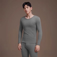MERAKA 남성용 겨울 내복 상하의 세트 발열 도톰한 보온 무지긴팔티