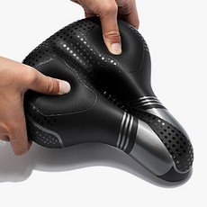 오드레포츠 자전거안장 쿠션 로드자전거안장 실내자전거 페인프리 리얼 스프링 서스펜션 무통증 레일형 봉형 안장, 1개, 쿨그레이