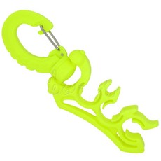 Scuba Choice 스쿠버 다이빙 트리플 호스 홀더(클립 포함) 옐로우