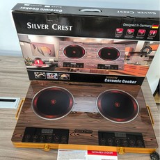 3500W 전기레인지 2구 전기렌지 하이라이트 전기쿡탑 타이머 기능, 전기 세라믹 스토브, 듀얼 버너 우드그레인 EU 220V