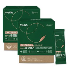 [대상웰라이프]면역엔 클로렐라 2박스(총60포), 162g, 1개