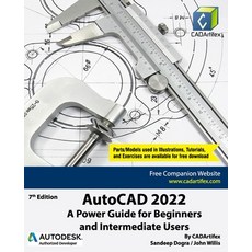 (영문도서) AutoCAD 2022: A Power Guide for Beginners and Intermediate Users Paperback, Independently Published, English, 9798514410064