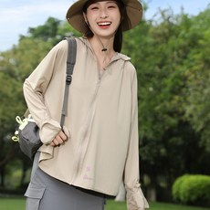 哆哆購 女款夏季冰絲透氣連帽