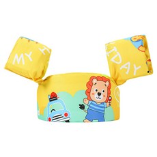 兒童手臂浮力圈 - 兒童泳圈 游泳圈 手臂泳圈 兒童游泳圈 手臂圈 泳圈 兒童救生衣, 三代黃色獅子, 1個, 三代黃色獅子