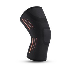 KYNCILOR 스포츠 무릎 보호대 니트 여름, 블랙 오렌지, 1개