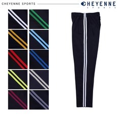 [샤이안스포츠] [기모] 네이비바탕 2선 기모바지 학교 체육복 바지 트레이닝복