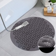 욕실 발바닥 발닦는 매트 미끄럼방지 발세척 풋케어 30849PC 1(pc), 그레이