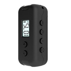 포켓 FM 라디오 휴대용 미니 DSP 라디오 50-108MHz LCD 디스플레이 3.5mm 헤드폰 야외 스포츠 핸드 헬드 라디오 블랙, 01 Black, 검은색