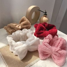 리본 세안밴드 클렌징 곱창밴드 잔머리 헤어캡 두건 파티