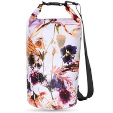 MARCHWAY 플로팅 방수 드라이 백 백팩 5L/10L/20L/30L/40L 롤 탑 자루는 카약 래프팅 보트 타기 수영 캠핑 하이킹 해변 낚시를 위한 장비를 건, 꽃