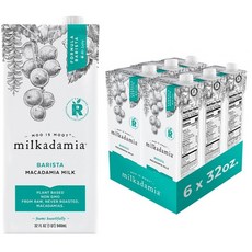 바리스타 마카다미아 밀크, 6개, 946ml