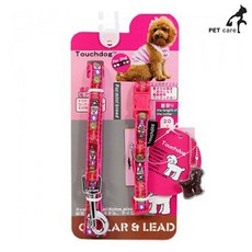 리드줄 터치독 디자인 목줄 핑크 10mm tin*85194fZ