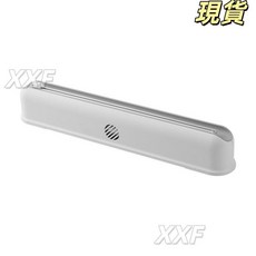 臺灣爆品 保鮮膜切割器吸盤式壁掛保鮮膜切割盒廚房分割器可調節收納切割器, 1個, 白色（另贈送一卷保鮮膜）