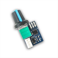 1pcs 컴퓨터 케이스 팬 속도 컨트롤러 PWM 속도 컨트롤러 12V 단일 채널 4 핀 ​​저전력 음소거, 파란색