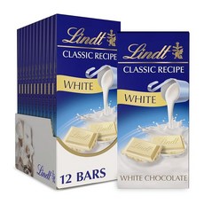 린트 클래식 레시피 밀크 초콜릿 바 125g 12개