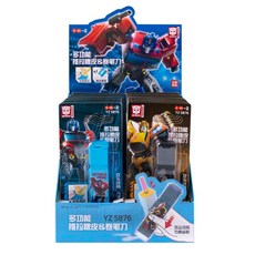 ii GEN 一正 變形金剛多功能推拉橡皮捲筆刀, 1個, YZ5876黃色-大黃蜂