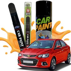 카페인트 아베오 붓펜 흠집복원 투명마감, 제품 빠데