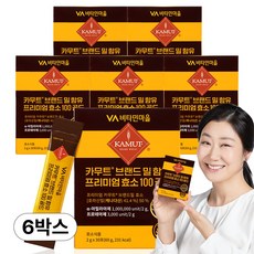 비타민마을 100만 역가수치 카무트 브랜드밀 프리미엄 효소 100 골드 30p, 60g, 6개