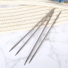 뜨개질 스텐 대바늘 장갑바늘 6호 4P