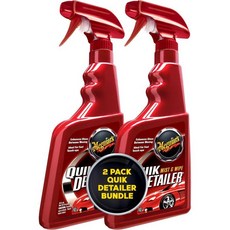 메기아르의 퀵 디테일러 미스트 앤 와이프 자동차 디테일링 스프레이 투명한 빛 오염 물질 부스트가 페인트와 왁스를 새것처럼 보이게 해주는 32온스, 32 Fl Oz (Pack of 2)