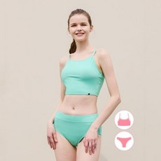 베이직 엘르 베이직엘르 여성인 래쉬가드 민트 이너웨어 브라탑 세트 BEL-X225T 2499813