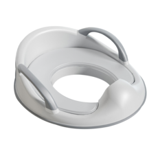 兒童馬桶墊圈，寶寶如廁訓練輔助便器，安全舒適防滑設計, 馬桶坐墊-尼羅灰:(贈透明無痕貼片)