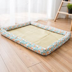 희미몰 고양이 강아지 등나무 봄 여름 매트 방석 둥지, 오렌지꽃, 1개