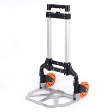 에이치앤아이 접이식 핸드카트 MI-HCW90 적정하중90kg 낚시용카트 슬림 핸드트럭, 블랙, 1개