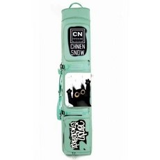 可開發票大容量滑雪闆滑雪包帶輪獨立三倉位包帶輪幹濕分離大容量戶外滑雪 滑雪闆袋 滑雪裝備 雪闆袋 滑闆包 滑雪闆包, 綠色大貓【帶輪可調節】, 1個