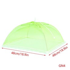 접이식 식품 커버 텐트 돔 그물 우산 캠핑 주방 날림 방지 모기 가제트, 색상: 6. 18in Green, 1개