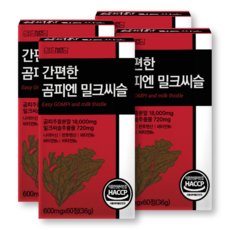 곰피 추출물 간편한 밀크씨슬 국내산 쇠미역 HACCP 식약청인증, 4박스, 60정
