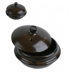 황토 도자기 내열 뚝배기 가마솥 냄비 1호 (091628), 1개, 11.5cm