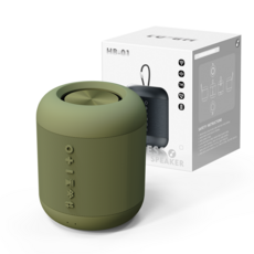 비파노 휴대용 생활방수 TWS 블루투스 스피커, 카키