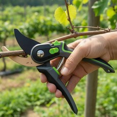 전지가위 원예용 수동 가지치기 가위 고탄소강(SK5) 리벤토, 1개