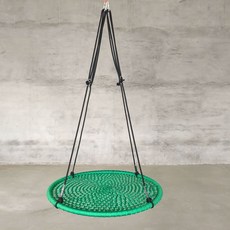원형그네 감통그네 행잉 야외용 오락 스윙 실내놀이감각 직경 60cm 무지개색 원형, 11. 그린(120cm 지름)