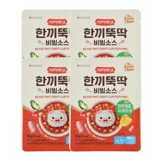 아이배냇 꼬마 한끼뚝딱 비빔소스 한돈볶음파프리카 50g 4개, 1세트