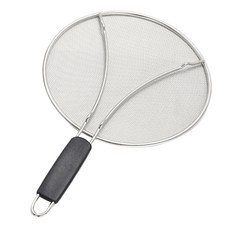 냄비 스플래시 스크린 스테인리스 스틸 재료 오일 뿌리는 조리기구 용 스크린 스크린, 25cm