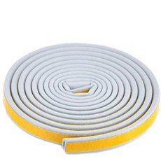 올샵플러스 틈새 차단 문틈고무D형-6mm 창문 틈새막이