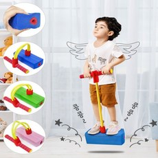 스카이 방방 콩콩 주니어 스펀지 점핑 유아 스카이 퐁퐁 실내 성장판 추억의 장난감 선물, 그린, 1개